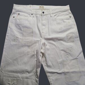 Todd Snyder Relaxed Selvedge Jean NWT Men 36x32 Distressed White $248